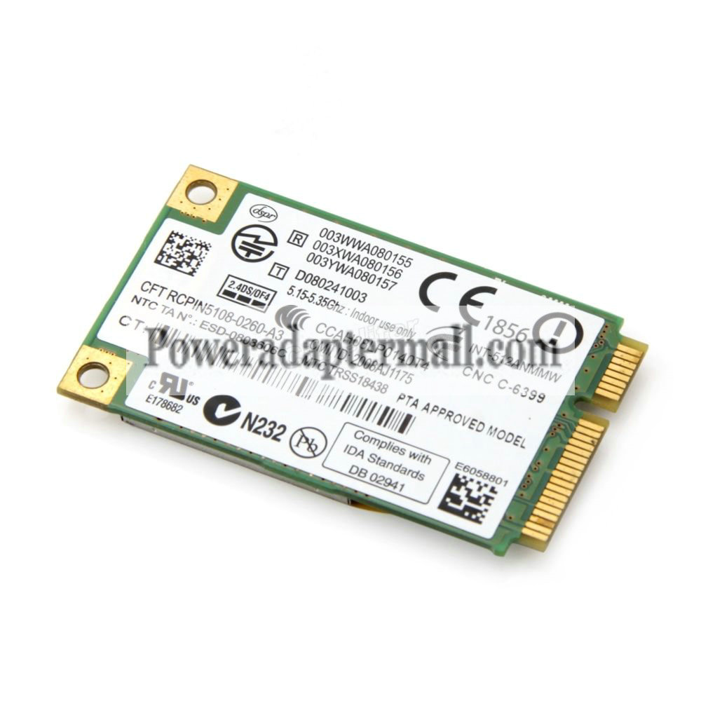 Intel 5100 WIFI 512AN_MMW 802.11 AGN Mini PCI-E Wireless Card